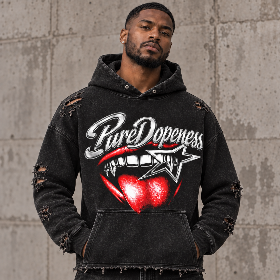 Rockstar Boxy Hoodie