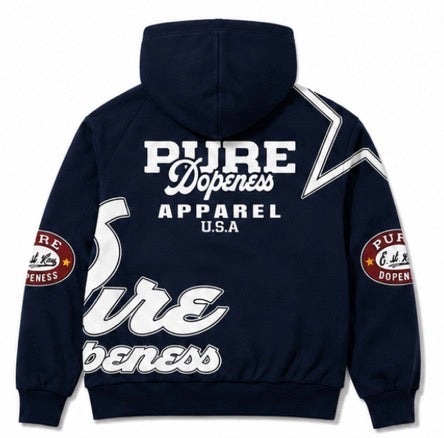 BLUE STRIP Jacket & Short Set (Hoodie)